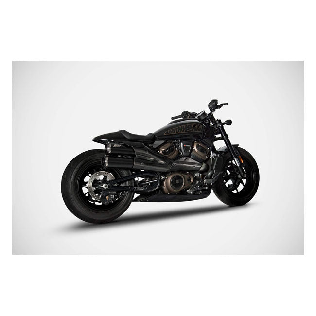 ZARD, SPORTSTER S TOP GUN EXHAUST SYSTEM. MATTE BLACK
