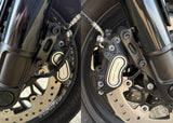 Dual Brake Caliper Bolts - Black - Harley Davidson Softail