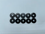 1/4" - M6 Black Penny Washers Pack of 10 - Harley Davidson Sportster Softail 48 Forty Eight Iron