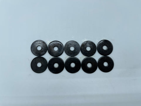 1/4" - M6 Black Penny Washers Pack of 10 - Harley Davidson Sportster Softail 48 Forty Eight Iron