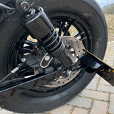 Rear Shock Bolts - Washers & Nuts Set-  Black - Sportster