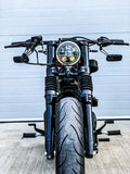 Black Slimline Mirrors for Harley Davidson - dstarcustoms