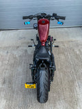 Black Slimline Mirrors for Harley Davidson - dstarcustoms