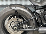 Dstar Hugger Rear Fender upto 200 wide & fixing Kit - Softail M8 - Black