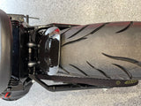 Dstar Shorty Rear Fender 150/160 wide & fixing Kit - Softail M8 - Black Fibreglass