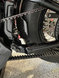 Dstar Shorty Rear Fender 150/160 wide & fixing Kit - Softail M8 - Black Fibreglass