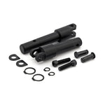 Footpeg Conversion Bracket Set - Black