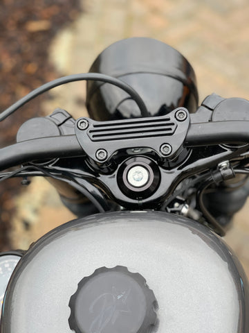 Handlebar Clamp Bolts - Black - Harley Davidson Sportster